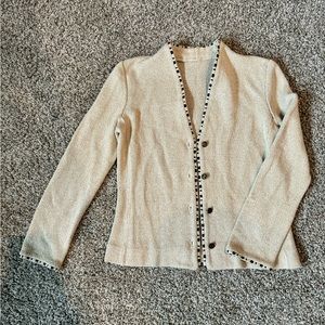 Vintage Union Made Tan Women’s Sweater Jacket Fit Size S (US)